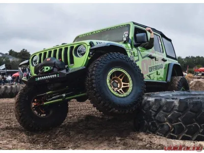CrawlTek Blaze 20inch Lightbar Black Front Bumper Jeep Wrangler JL 2018-2025 - CWLJL12101