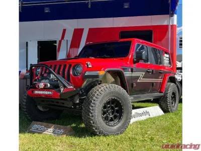 CrawlTek Blaze 20inch Lightbar Black Front Bumper Jeep Wrangler JL 2018-2025 - CWLJL12101