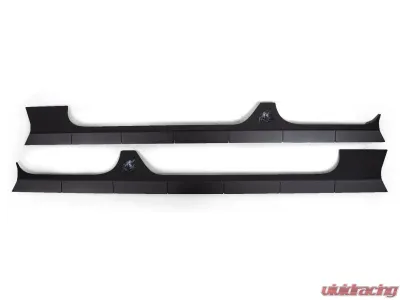 CrawlTek Black 4 Door Aluminum Rocker Body Cladding - CWLJL40411