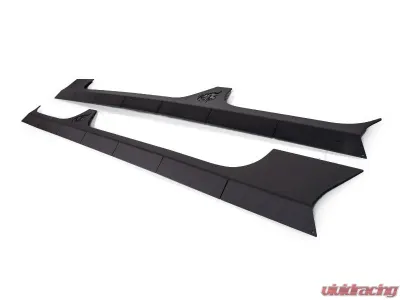 CrawlTek Black 4 Door Aluminum Rocker Body Cladding - CWLJL40411