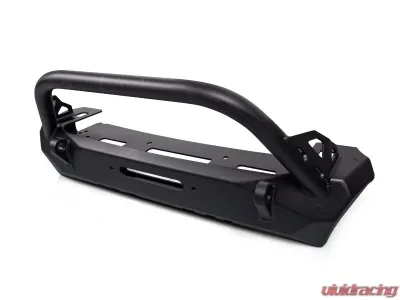 CrawlTek Pyro Stubby Front Bumper Bull Bar Jeep Wrangler CJ | YJ | TJ 1976-2006 - CWLTJ10111