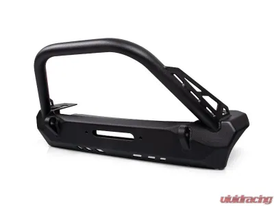 CrawlTek Pyro Stubby Front Bumper Flat Top Stinger Jeep Wrangler CJ | YJ | TJ 1976-2006 - CWLTJ10121