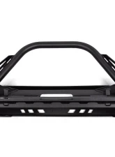 CrawlTek Pyro Stubby Front Bumper Flat Top Stinger Jeep Wrangler CJ | YJ | TJ 1976-2006                                     - CWLTJ10121 - Image 3