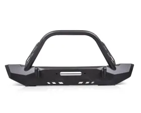 CrawlTek Pyro Midwidth Front Bumper Flat Top Stinger Jeep Wrangler CJ | YJ | TJ 1976-2006