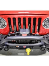 CrawlTek Pyro Midwidth Front Bumper Flat Top Stinger Jeep Wrangler CJ | YJ | TJ 1976-2006                                     - CWLTJ10221 - Image 6
