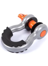 CrawlTek 3/4inch Hard Bow Metallic Grey | 7/8inch Screw Pin Orange Black Isolator Shackle                                     - CWLTW08101 - Image 2