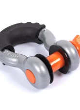 CrawlTek 3/4inch Hard Bow Metallic Grey | 7/8inch Screw Pin Orange Black Isolator Shackle                                     - CWLTW08101 - Image 3