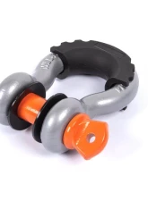 CrawlTek 3/4inch Hard Bow Metallic Grey | 7/8inch Screw Pin Orange Black Isolator Shackle                                     - CWLTW08101 - Image 4