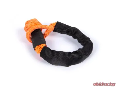 CrawlTek 1/2inch x 22inch Synthetic w/o Shackle Pulley Orange w/ Black Sleeve Soft Shackle - CWLTW08102