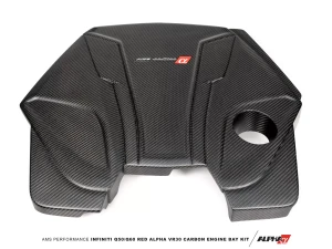 AMS Performance Red Alpha Matte Carbon Engine Cover - ALP.28.06.0001-1 - Image 3