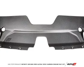 AMS Performance Red Alpha Matte Carbon Front Duct Infiniti Q50 | Q60 2016-2022