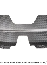 AMS Performance Red Alpha Matte Carbon Front Duct Infiniti Q50 | Q60 2016-2022                                     - ALP.28.06.0002-1 - Image 2