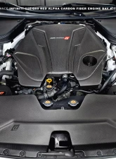 AMS Performance Red Alpha Matte Carbon Front Duct Infiniti Q50 | Q60 2016-2022                                     - ALP.28.06.0002-1 - Image 2