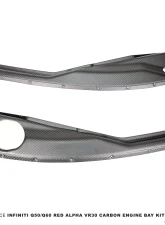 AMS Performance Red Alpha Matte Carbon Fender Trim Set                                     - ALP.30.06.0001-1 - Image 2