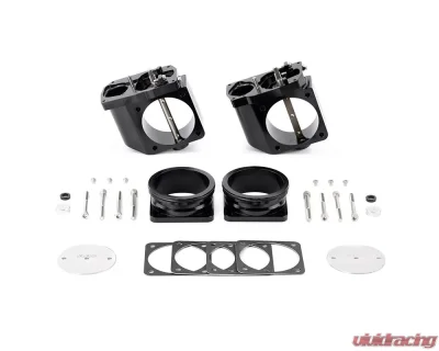 AMS Performance Big Bore Billet Throttle Bodies w/ AMS QuickClamp Flanges Nissan R35 GT-R 2009+ - ALP.07.08.0006-7