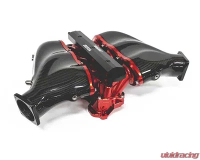 AMS Performance Carbon Fiber Intake Manifold w/ Standard Fuel Rail (6 injectors) Nissan GT-R R35 2009+ - ALP.07.08.0101-18