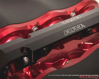 AMS Performance Intake Manifold w/Cast Aluminum Plenums & Triple Fuel Rail (18 injectors) Nissan R35 GT-R 2009+ - ALP.07.08.0101-94