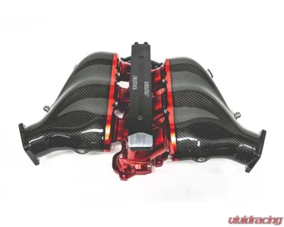 AMS Performance Carbon Fiber Intake Manifold w/ Standard Fuel Rail (6 injectors) Nissan GT-R R35 2009+ - ALP.07.08.0101-1