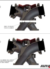 AMS Performance Carbon Fiber Intake Manifold w/ Standard Fuel Rail (6 injectors) Nissan GT-R R35 2009+                                     - ALP.07.08.0101-1 - Image 6