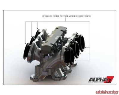 AMS Performance Carbon Fiber Intake Manifold with Standard Fuel Rail for 6 Injectors - ALP.07.08.0101-17