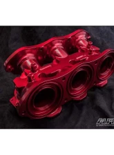 AMS Performance Carbon Fiber Intake Manifold w/ Standard Fuel Rail (6 injectors) Nissan GT-R R35 2009+                                     - ALP.07.08.0101-18 - Image 8