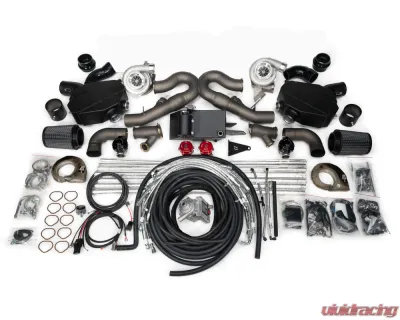 AMS Performance Alpha 20 G42-1200 Twin Turbo Kit Center Exit Titanium Exhaust - ALP.40.14.0042-1