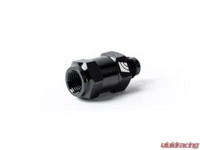 AMS Performance 5/16 Quick Connect Inlet to -06AN Male Outlet Inline Fuel Pulsation Damper Infiniti Q50 | Q60 | Nissan Z 2016-2025 - AMS.00.07.0002-3