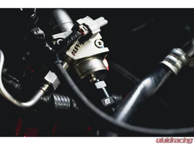 AMS Performance 5/16 Quick Connect Inlet to -06AN Male Outlet Inline Fuel Pulsation Damper Infiniti Q50 | Q60 | Nissan Z 2016-2025 - AMS.00.07.0002-3