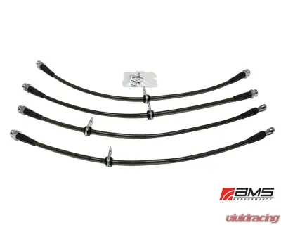 AMS Performance Stainless Steel Brake Lines Mitsubishi Evolution X | Lancer 2008-2015 - AMS.04.01.0004-1