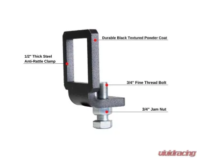 BulletProof Hitches BulletProof 2.5" Anti-Rattle Clamp for 2.5" Shank Hitches - 25ANTIRATTLE