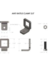 BulletProof Hitches BulletProof 2" Anti-Rattle Clamp for 2" Shank Hitches, Steel Finish                                     - 2ANTIRATTLE - Image 4