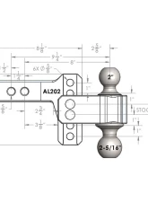 BulletProof Hitches BulletProof 2.0" Aluminum Medium Duty Drop/Rise Hitch 14,000 lbs Capacity                                     - AL202 - Image 7