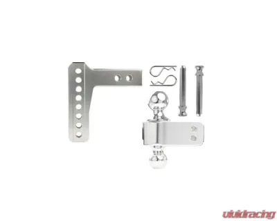 BulletProof Hitches BulletProof 2.0" Aluminum Medium Duty 4" Drop/Rise Hitch, 14K Capacity - AL204