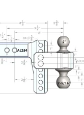BulletProof Hitches BulletProof 2.5" Aluminum Medium Duty Hitch 4" Drop/Rise 14,000 lbs                                     - AL254 - Image 7
