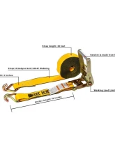 BulletProof Hitches BulletProof Heavy Duty 2" Ratchet Strap 30' - 3,335 lbs Load Limit                                     - BPHDRS - Image 10