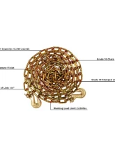 BulletProof Hitches BulletProof Light Duty 1/4" x 16' Transport Chain, Grade 70, 12,600 lbs Capacity                                     - BPLDTRANSPORT16 - Image 5