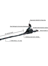 BulletProof Hitches BulletProof Medium Duty 1" Auto Retractable Ratchet Strap 12' 500lbs                                     - BPMDRSAUTO - Image 9