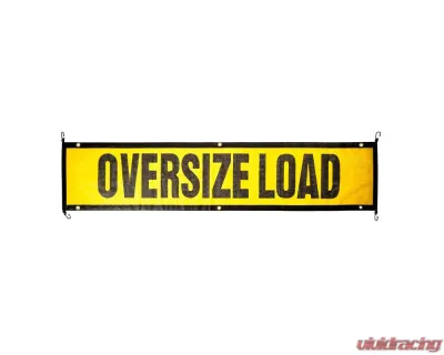 BulletProof Hitches Oversize Load Banner, 18" x 84", UV-Resistant PVC, DOT Compliant - BPOVERSIZE