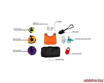 BulletProof Hitches BulletProof Heavy Duty Recovery Kit with Snatch Straps and Accessories - BPRECOVERY