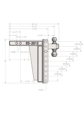 BulletProof Hitches BulletProof 2.0" Extreme Duty 12" Drop/Rise Hitch, 30K Towing Capacity                                     - ED2012 - Image 8