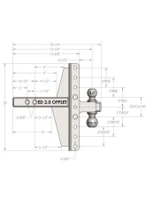 BulletProof Hitches BulletProof 2.0" Extreme Duty 4" & 6" Offset Hitch, 30K Capacity                                     - ED20OFFSET - Image 8