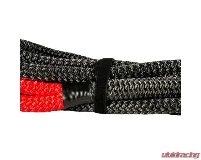 BulletProof Hitches Extreme Duty 1-1/4" x 30' Kinetic Recovery Rope, 52,300 lb Strength, Black - EDKINETICROPE