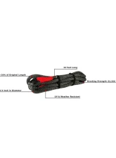 BulletProof Hitches Extreme Duty 1-1/4" x 30' Kinetic Recovery Rope, 52,300 lb Strength, Black                                     - EDKINETICROPE - Image 6