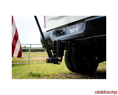 BulletProof Hitches BulletProof Flag Holder Attachment for 1.5" Flagpole, Black Finish - FLAGHOLDER