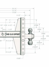 BulletProof Hitches BulletProof 3.0" Heavy Duty 4" & 6" Offset Hitch, 22K Towing Capacity                                     - HD30OFFSET - Image 7