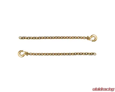 BulletProof HDCHAINS Hitches Heavy Duty 3/8" Safety Chains 38" Length 26,400 lb Capacity Pair - HDCHAINS