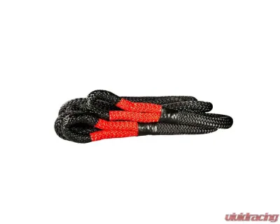 BulletProof Hitches Heavy Duty 1" x 30' Kinetic Recovery Rope, 33,900 lb Break Strength, Black - HDKINETICROPE