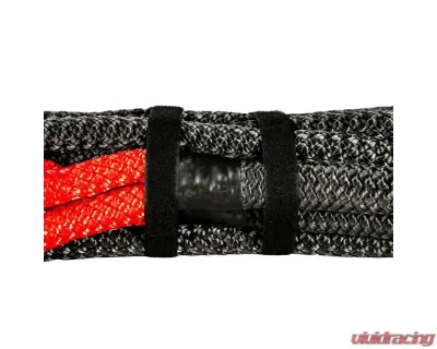 BulletProof Hitches Heavy Duty 1" x 30' Kinetic Recovery Rope, 33,900 lb Break Strength, Black - HDKINETICROPE