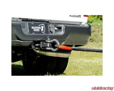 BulletProof Hitches Heavy Duty 1" x 30' Kinetic Recovery Rope, 33,900 lb Break Strength, Black - HDKINETICROPE