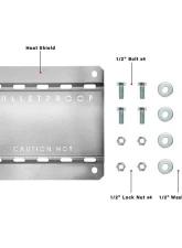 BulletProof Hitches BulletProof Heat Shield for Mudflap - Stainless Steel Exhaust Protection                                     - HEATSHIELD - Image 6